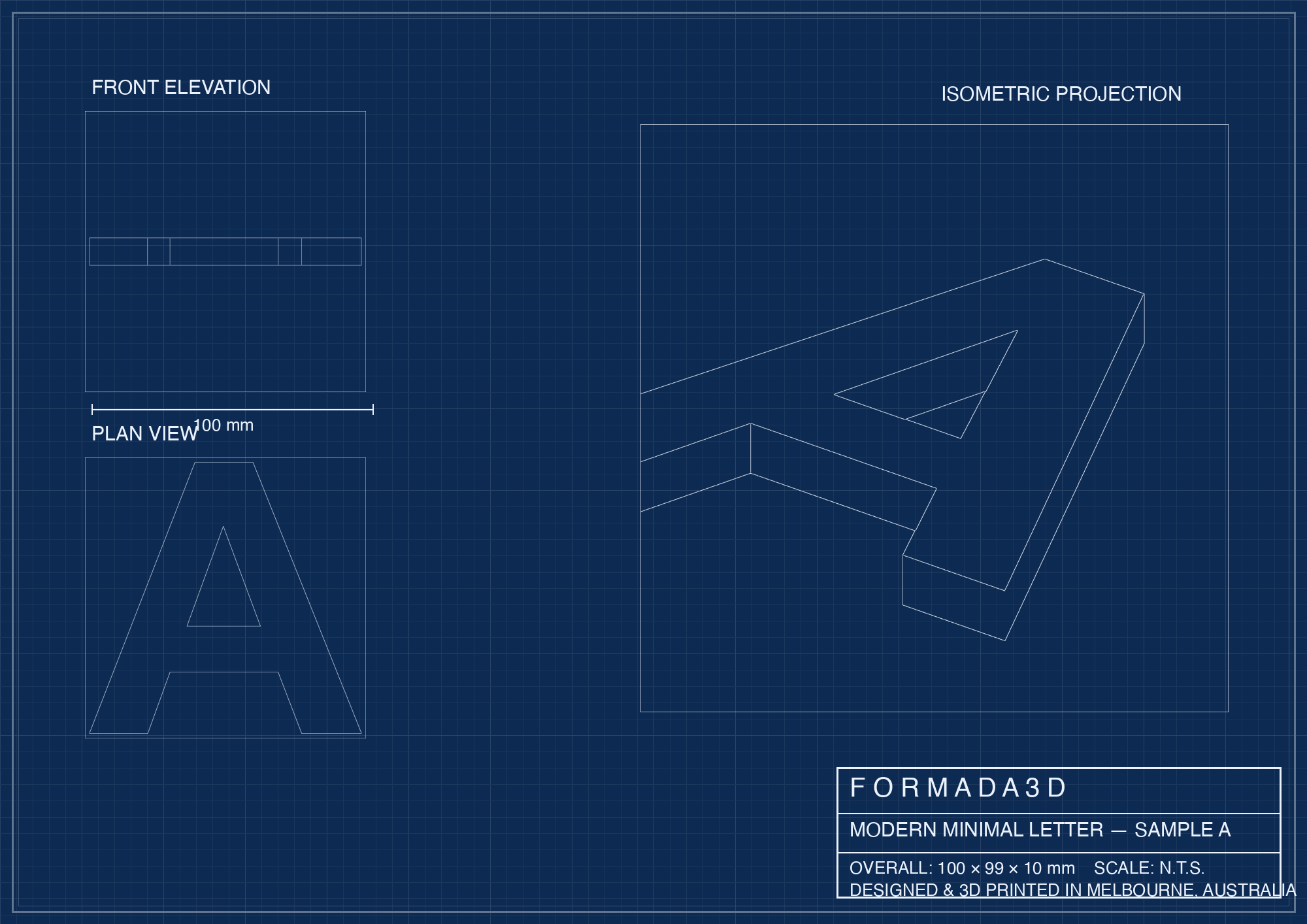Letters blueprint + print guide