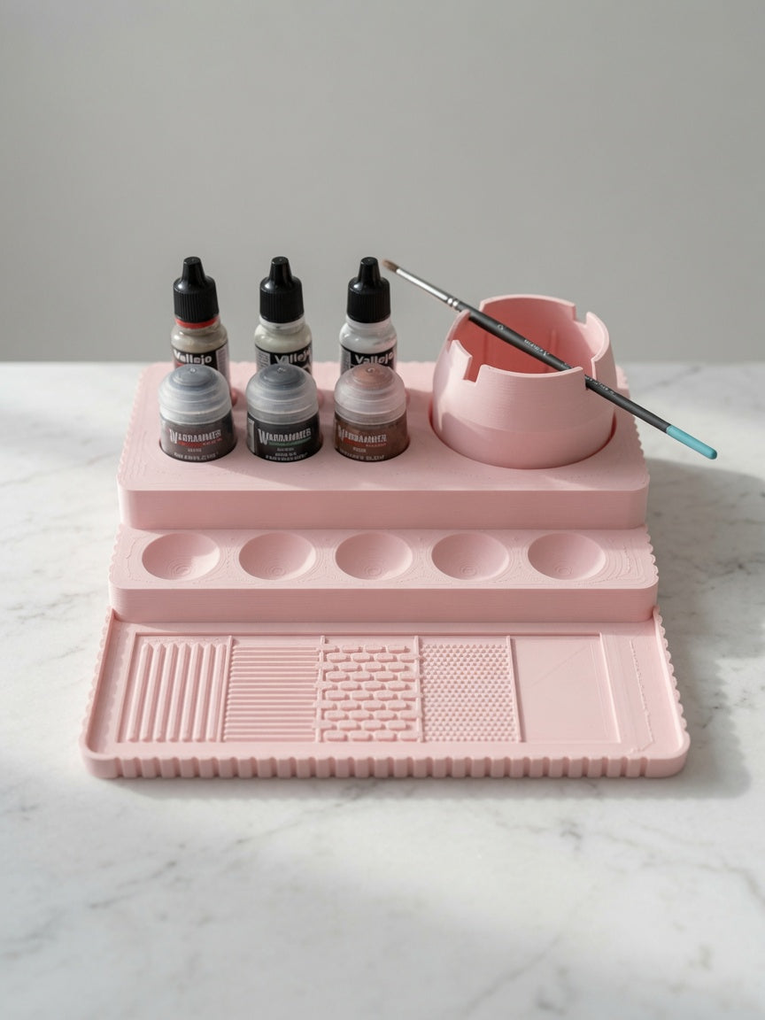 Painting Station Combo | Tray + Matching Water Pot | 3 Sizes