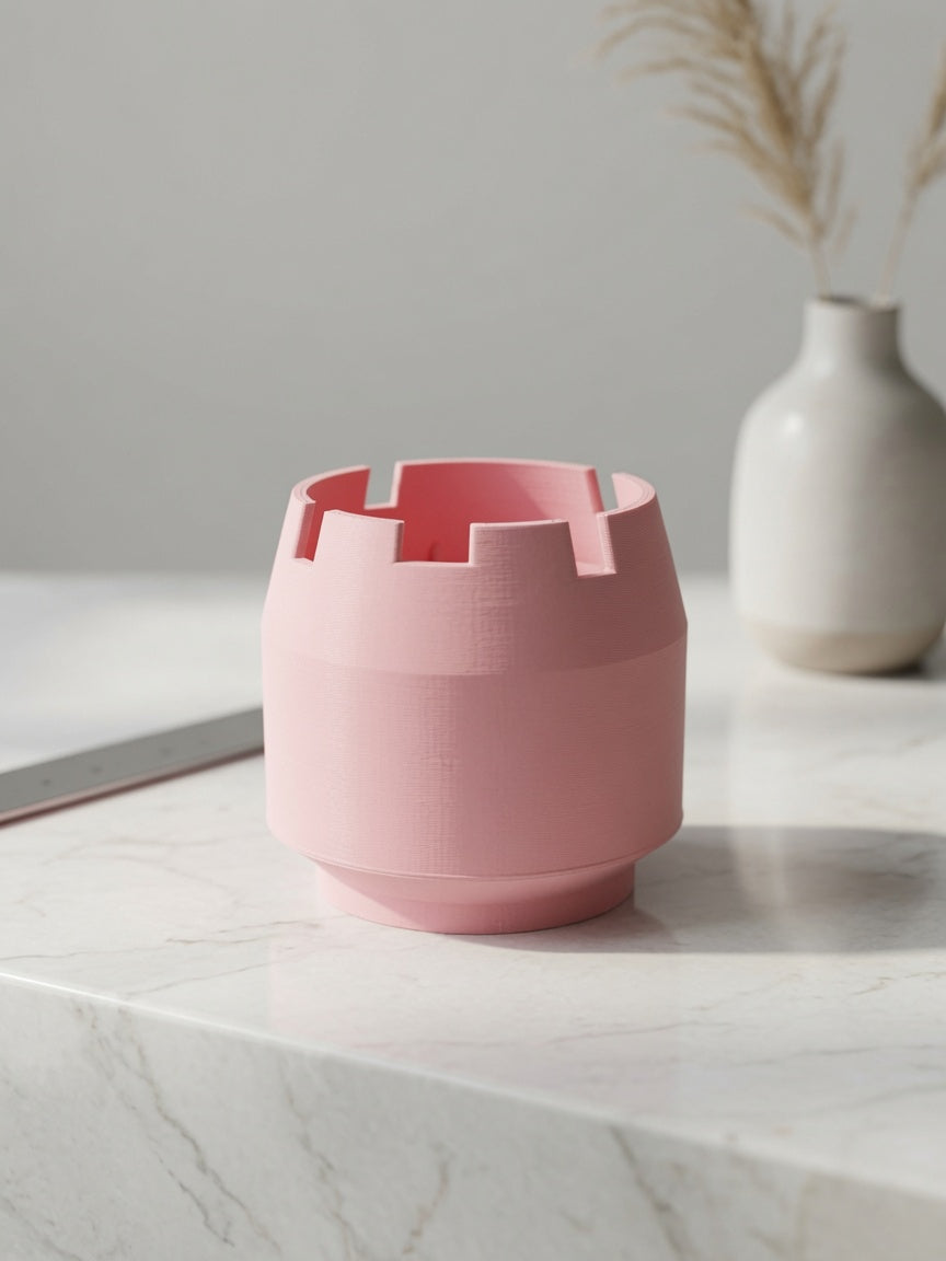 Water Pot Medium | Brush Rinse Cup with Agitator & Brush Rest | For Painting Station