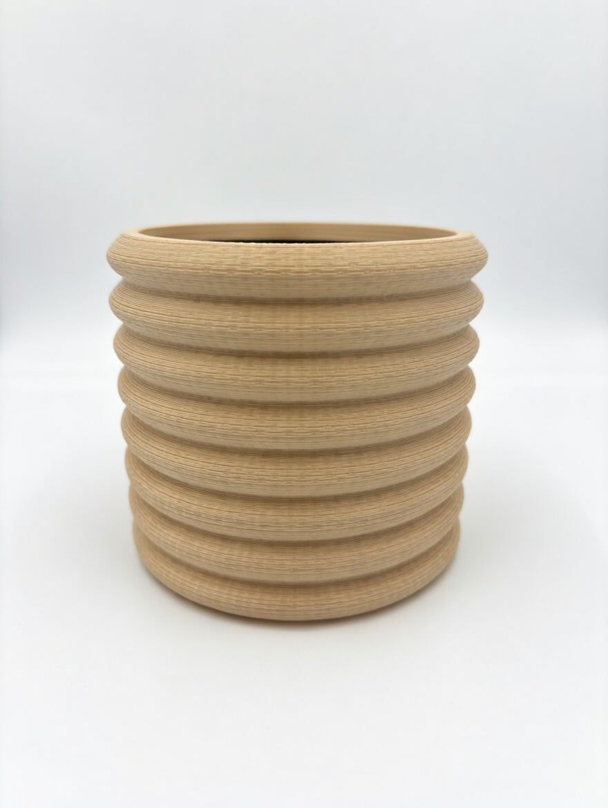 Knit Stack desk planter, cosy textured home decor for plant lovers