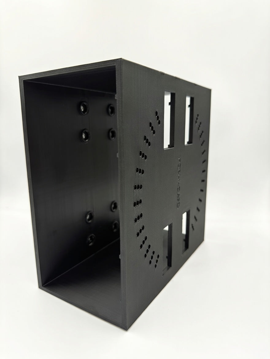 Side ventilation cutouts and FORMADA3D branding detail