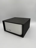 Mac Studio cage mount installed under a Secretlab Magnus Pro desk, angle view