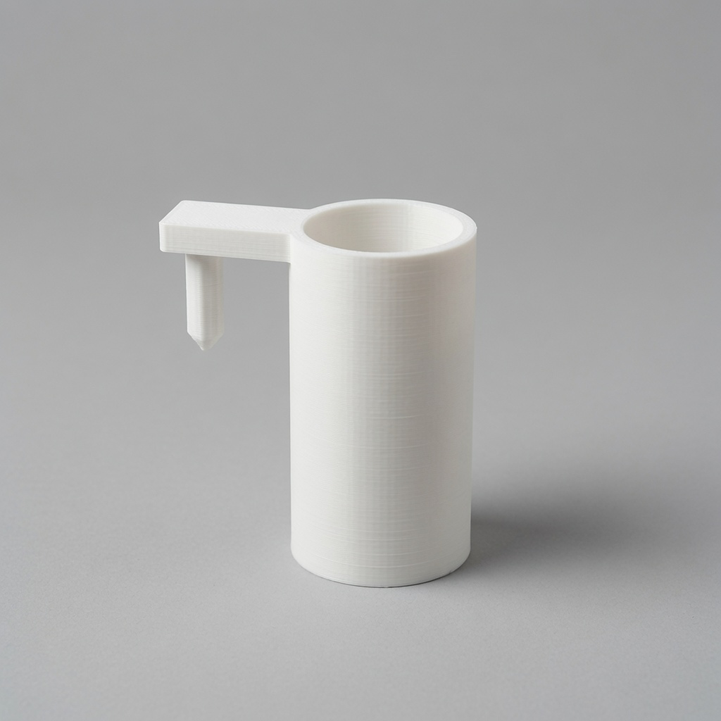 Brush holder standing — mounting arm and diamond pin