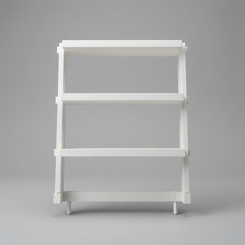 Riser display stand, front view