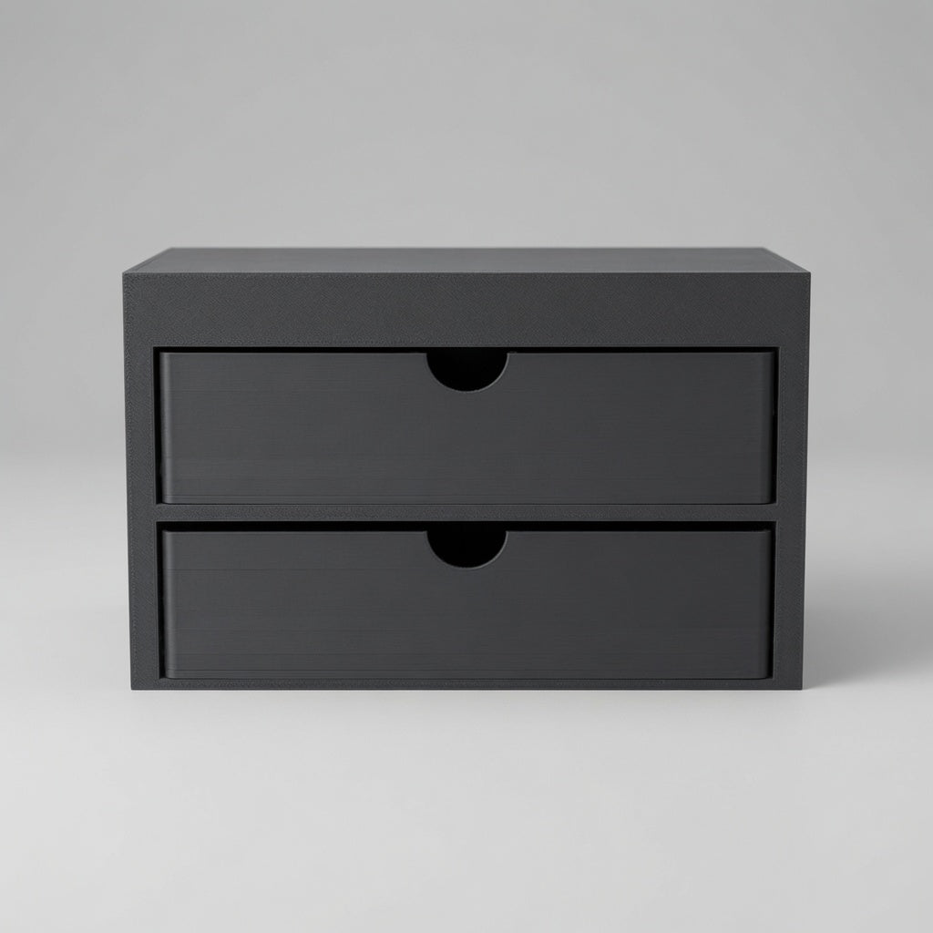 Rear view with both magnetic drawers closed