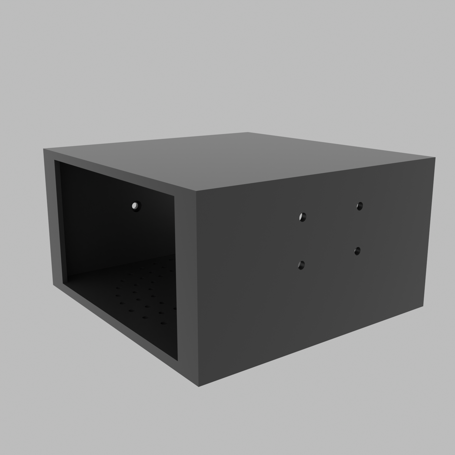 Custom 3D printed Mac Studio mount in black