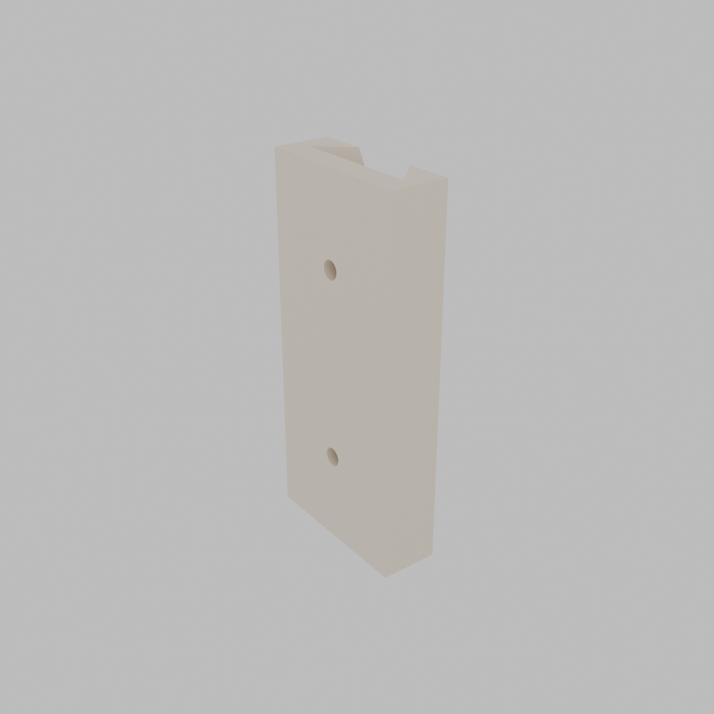 Custom 3D printed wall bracket in beige